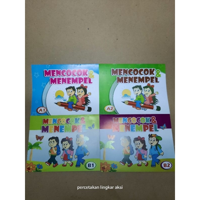 

buku latihan mencocok dan menempel untuk tk / buku ketrampilan / buku tk / buku sekolah