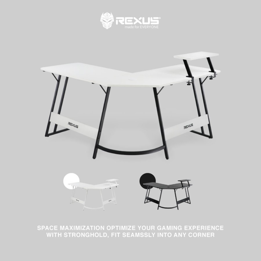 Rexus Stronghold RXD230 RXD-230 Meja Gaming Desk with Stand Monitor