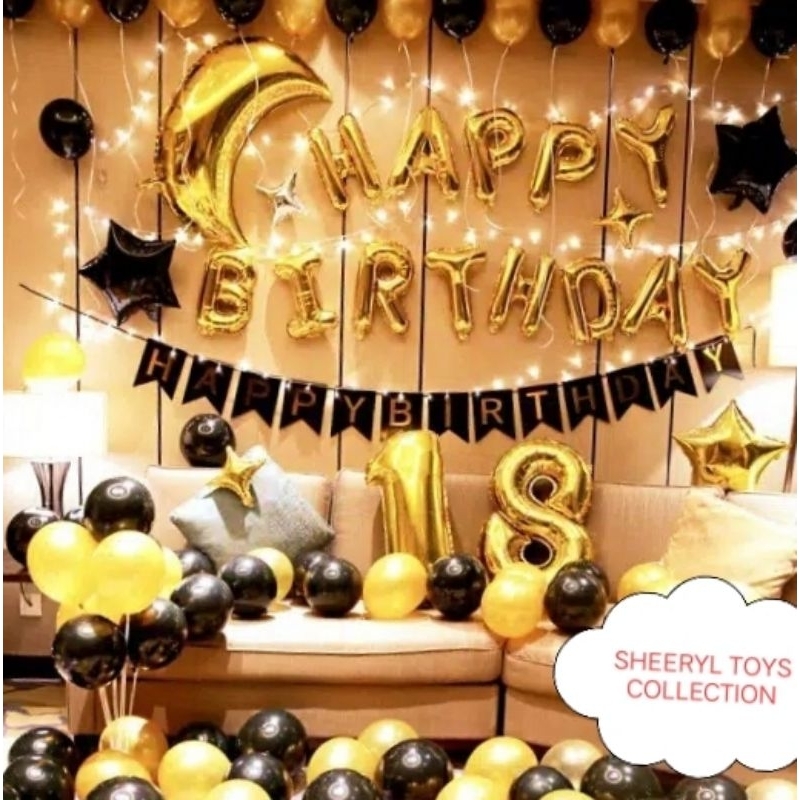 Paket dekorasi ulang tahun set dekor ultah ruangan kamar