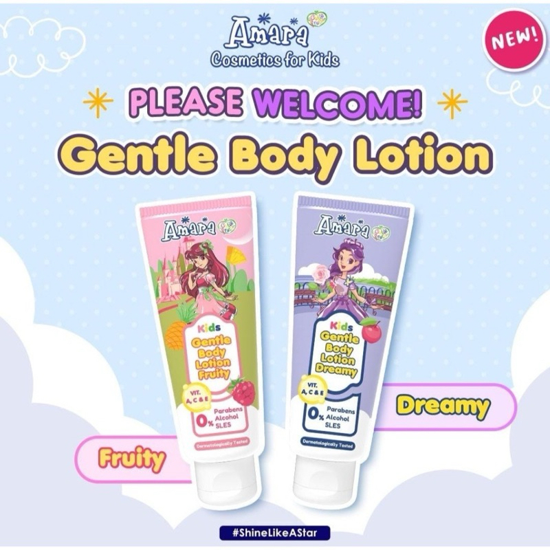 Amara Kids Gentle Body Lotion / Handbody Lotion Anak Aman BPOM