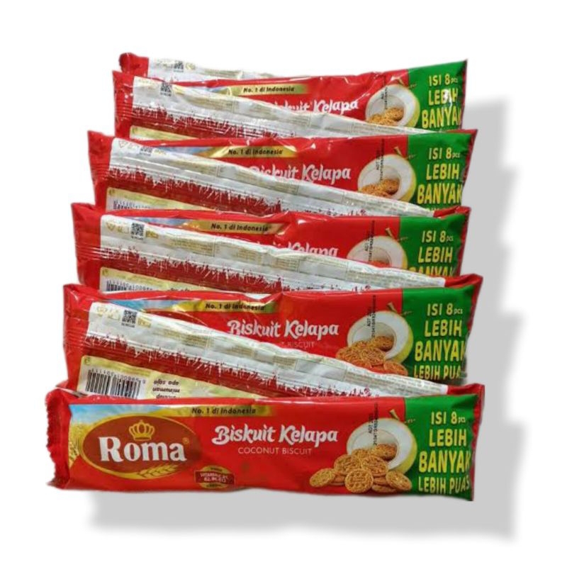 

Roma Biskuit Kelapa 1 Renteng 10 sachet 36gr