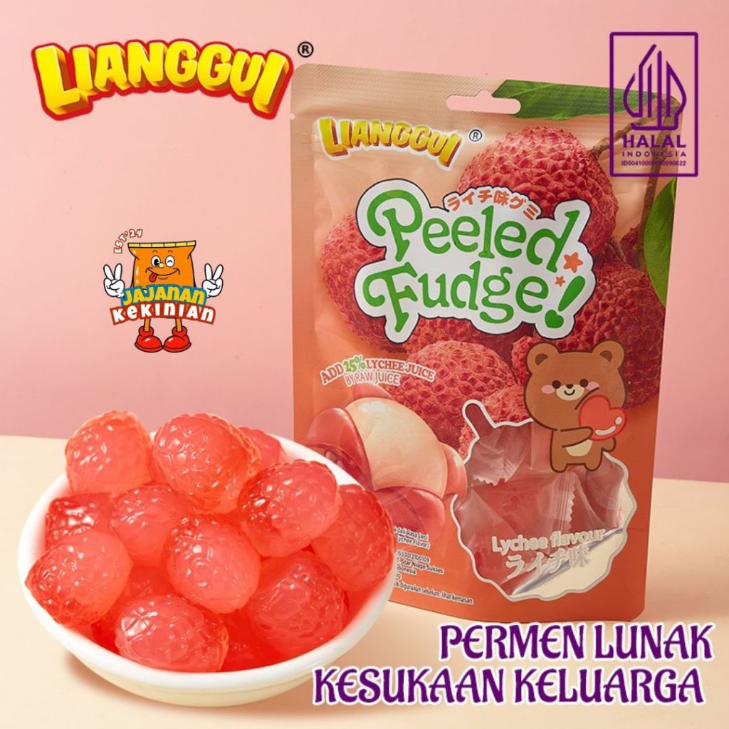 

[HALAL] LIANGGUI PEELED CANDY LYCHEE | PERMEN LUNAK RASA LEYCHEE I PERMEN KUPAS VIRAL - 108 gr
