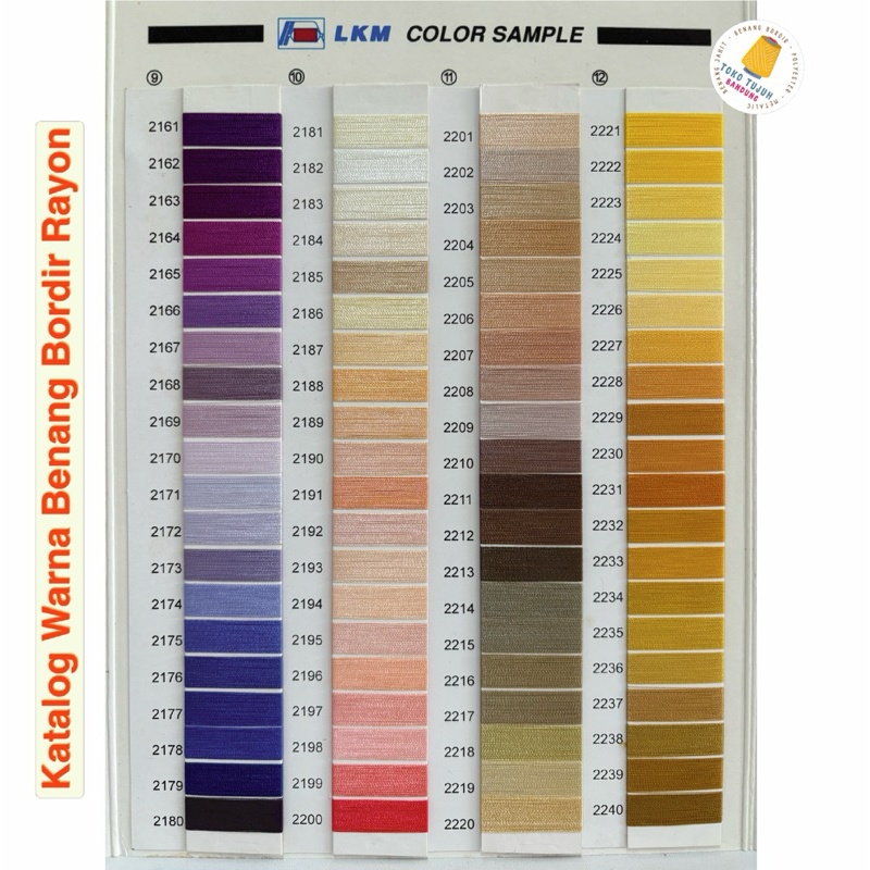 RK Double Penguin Benang Bordir Rayon Netto: 70 gram