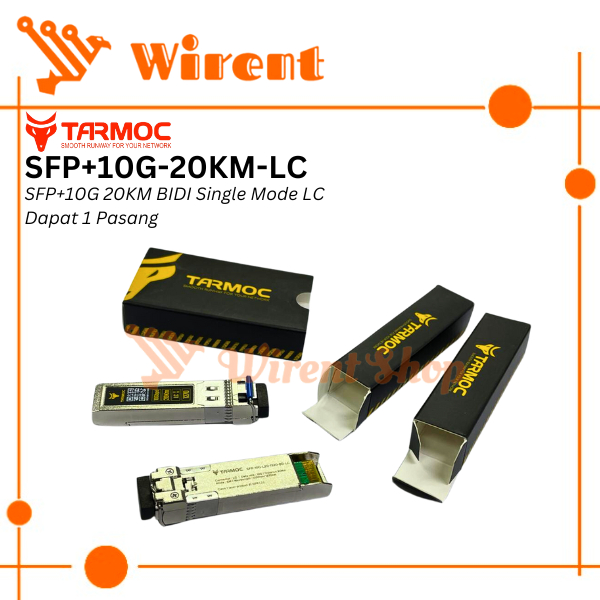 Tarmoc SFP+ Transceiver 10G Bidi 20KM | SFP-10G-BD-20KM | Singlecore LC