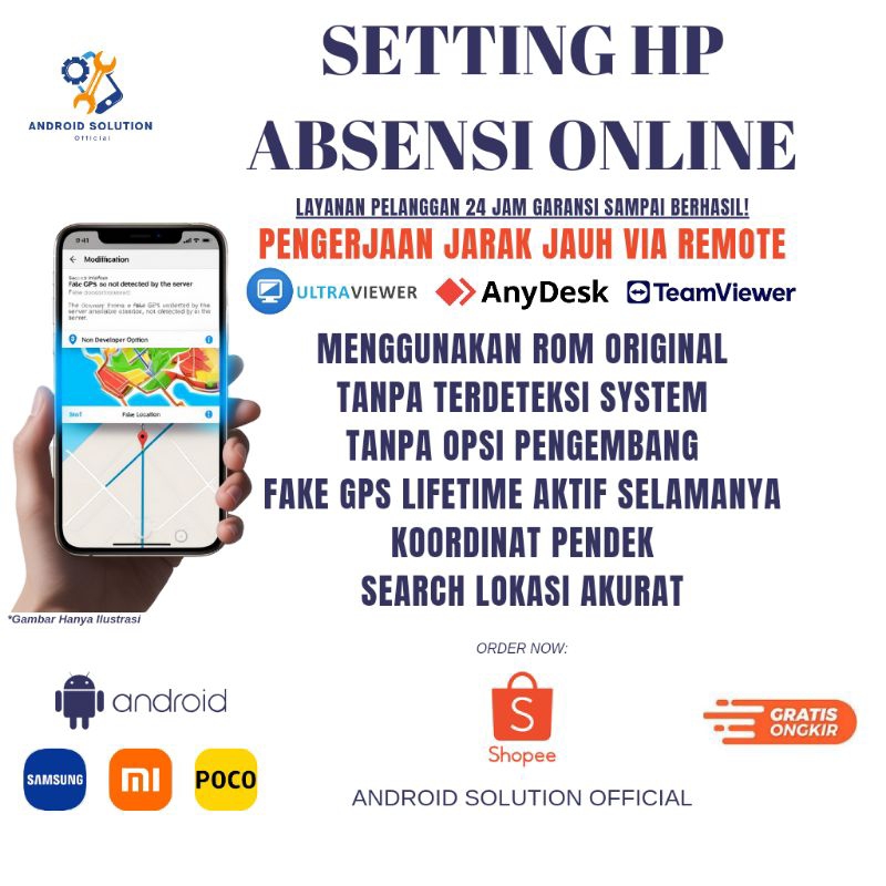 Setting Hp Absensi Online Via Remote Tanpa Root