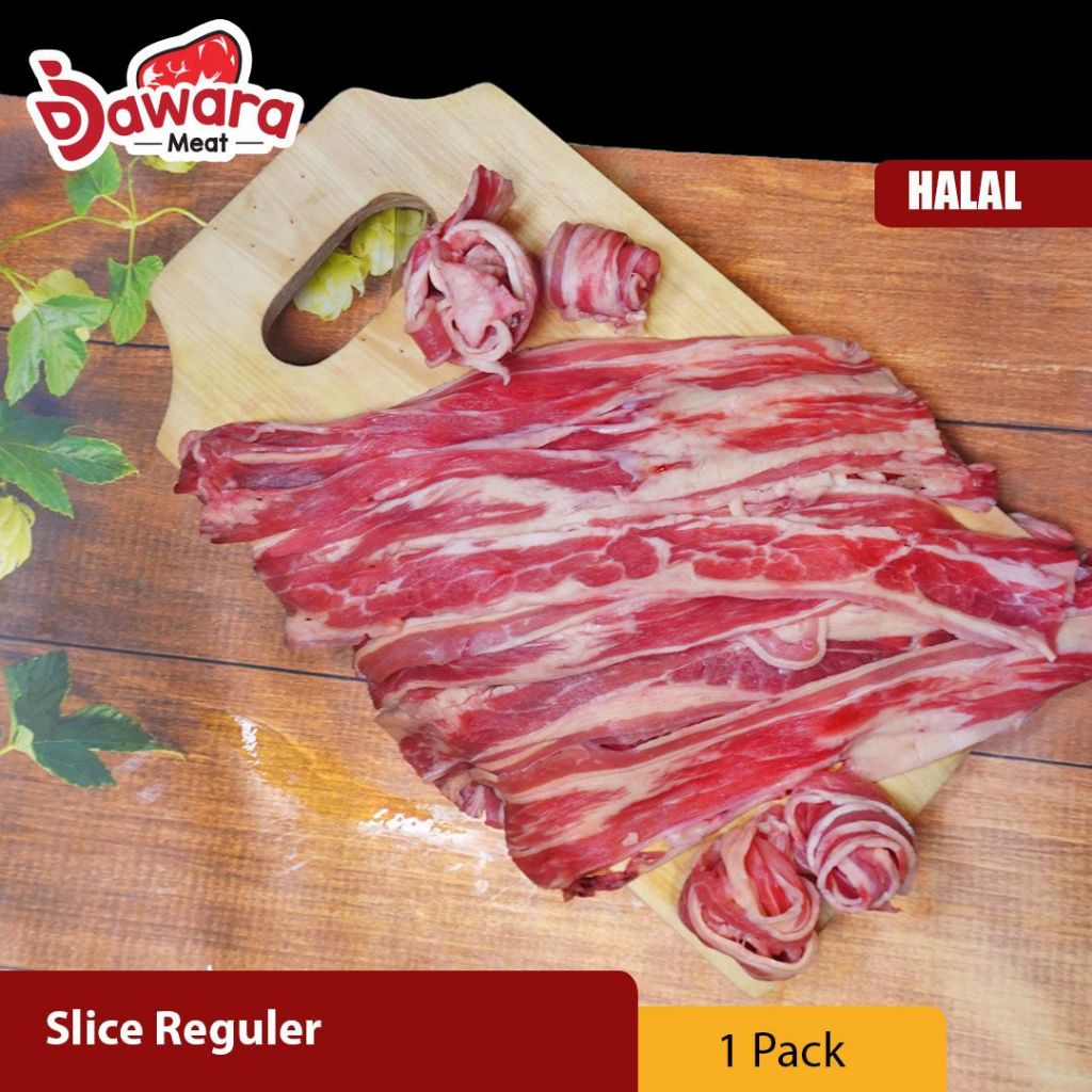 

Daging Sapi US Slice Import Reguler / Shabu - Shabu / Sukiyaki 500g