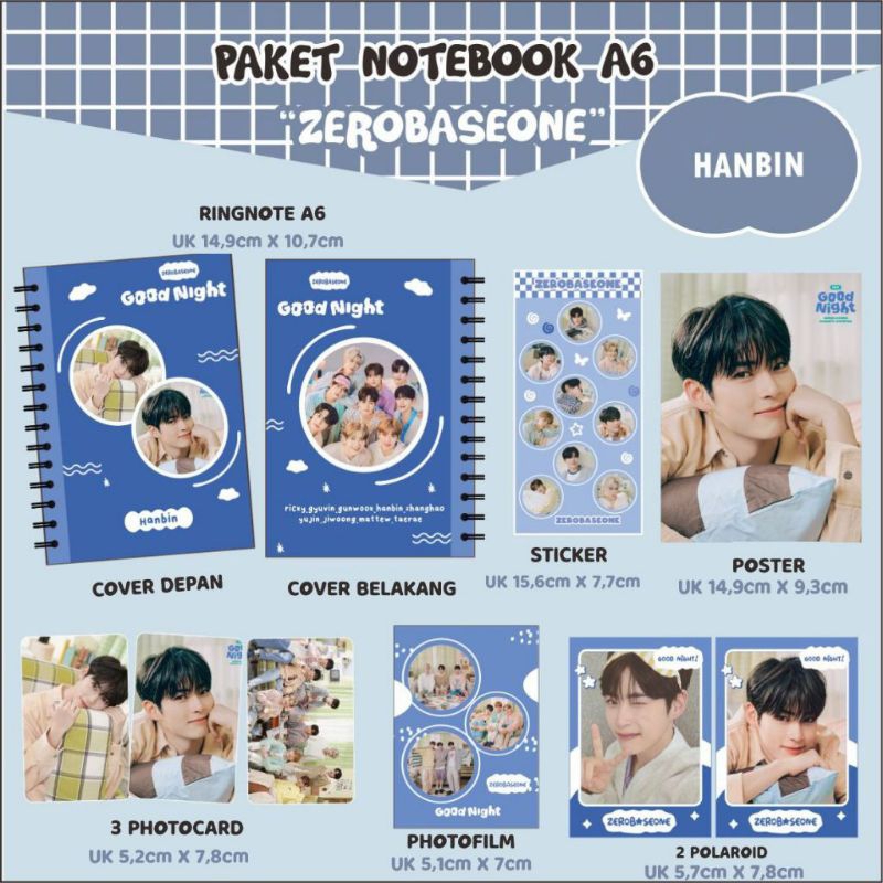 

PAKET NOTEBOOK ZEROBASEONE A6 SEAOSEN GREETING|FANKIT ZEROBASEONE SEAOSEN GREETING 2024