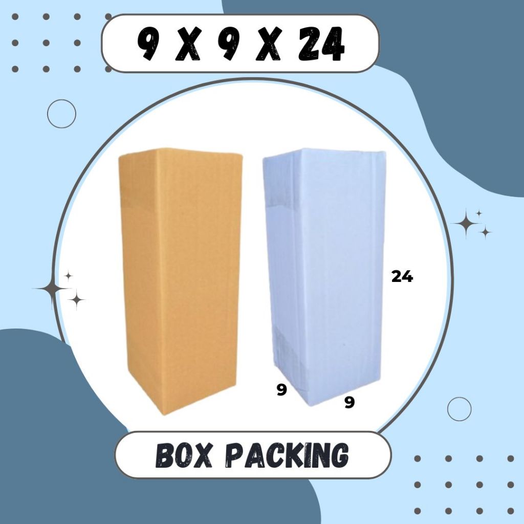 

Karton 9x9x24 Kardus A1 Packing Dus Kotak Kemasan Box Aksesoris Souvenir Sparepart Obat Madu