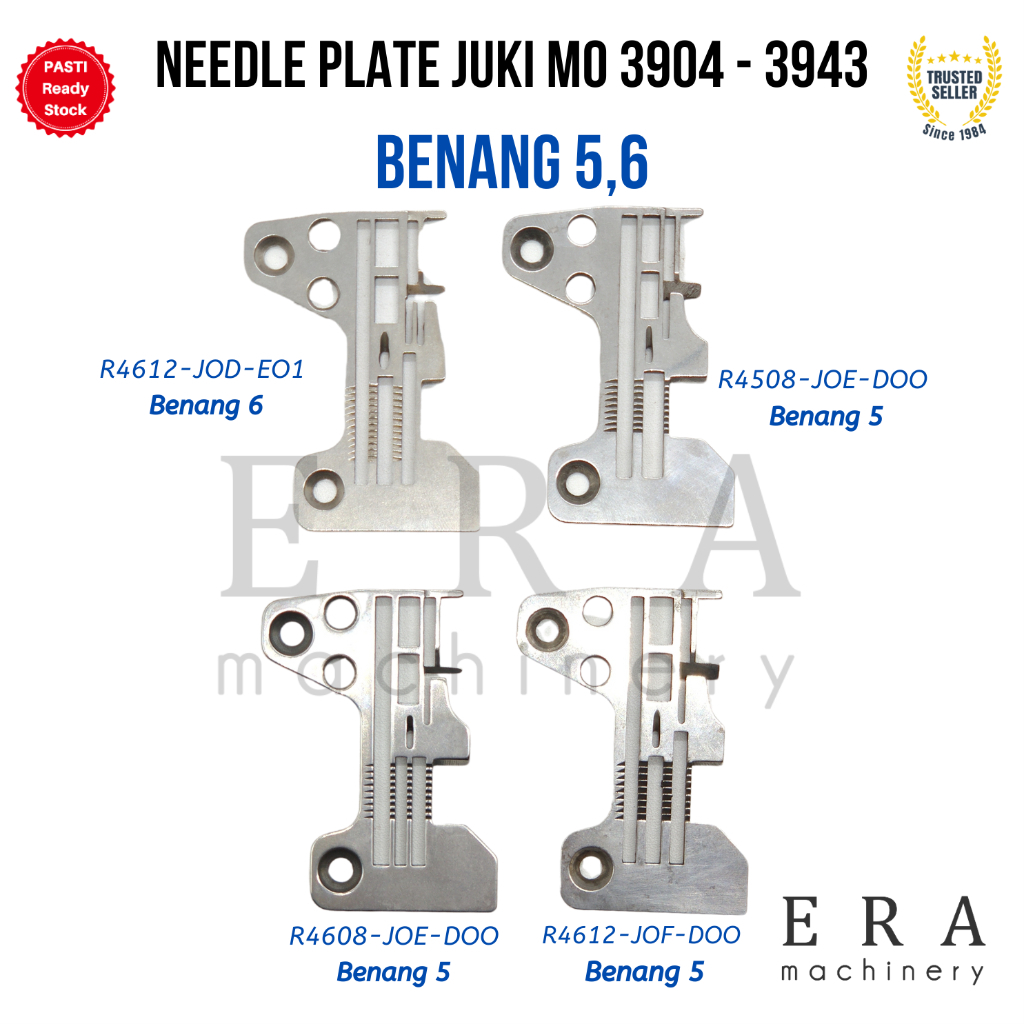 Plat Jarum mesin jahit Obras JUKI seri  MO 3904-3943  Benang 5 Dan 6 Needle Plate obras mesin jahit 