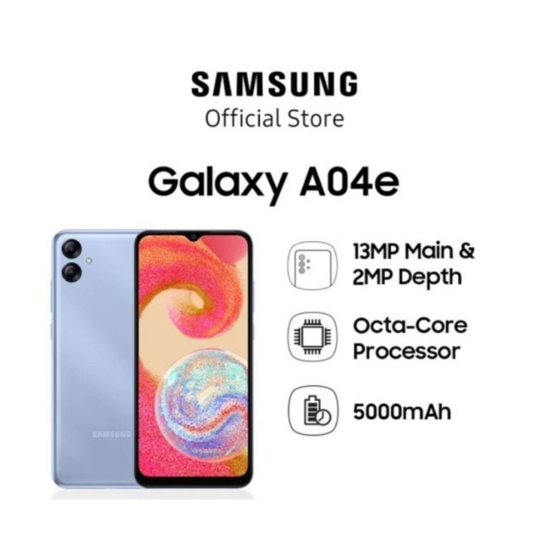 HP SAMSUMG GALAXY A04e RAM 3/32 GARANSI RESMI - SAMSUNG A04e RAM 3GB INTERNAL 32GB GARANSI RESMI