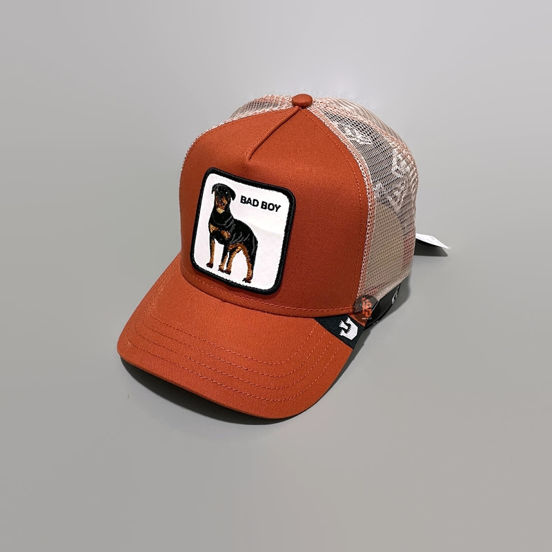 TOPI ORIGINAL GOORIN BROS TRUCKER BAD BOY RUSTY IVORY