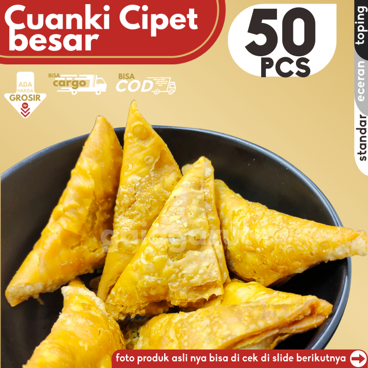

Cuanki CIPET BESAR isi 50pcs Pelengkap Baso Aci Seblak by GG (Bisa COD/Grosir/Kargo)