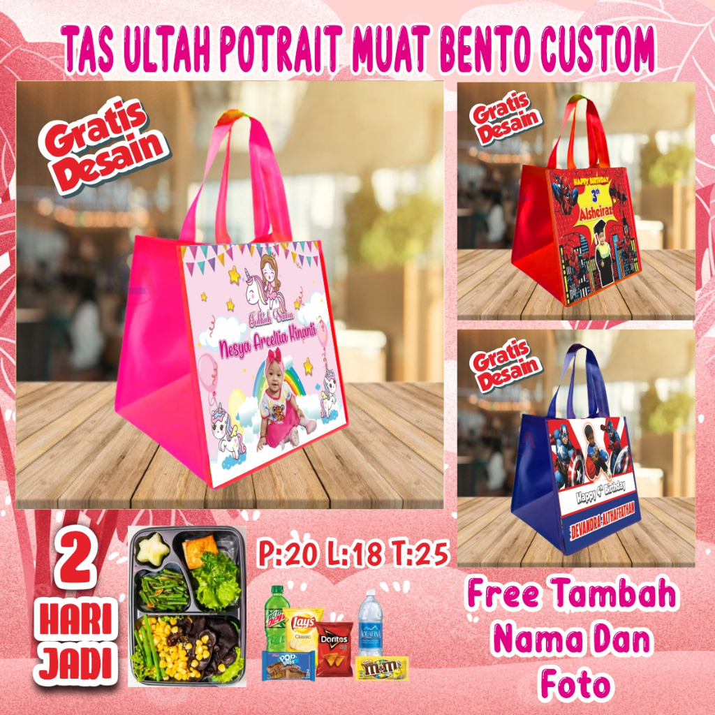 

TAS ULANG TAHUN POTRAIT BENTO/TAS ULTAH/TAS ULTAH MUAT BOX BENTO/BERDIRI BENTO/TAS ULTAH ANAK/TAS ULTAH MURAH/TAS ULTAH PROMO/GOODIE BAG MURAH/GOODIE BAG PROMO/GOODIE BAG CUSTOM/GOODIE BAG KARTUN/GOODIE BAG KARAKTER/GOODIE BAG ULTAH/TAS ULANGTAHUN