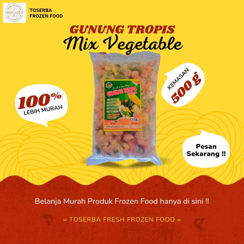 

Gunung Tropis Mix Vegetable 500g Campuran Sayuran