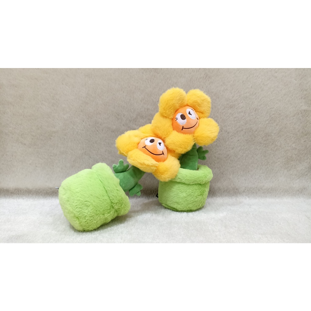 Boneka Bunga Pot Bunga Matahari Hiasan Meja Lucu Ukuran M