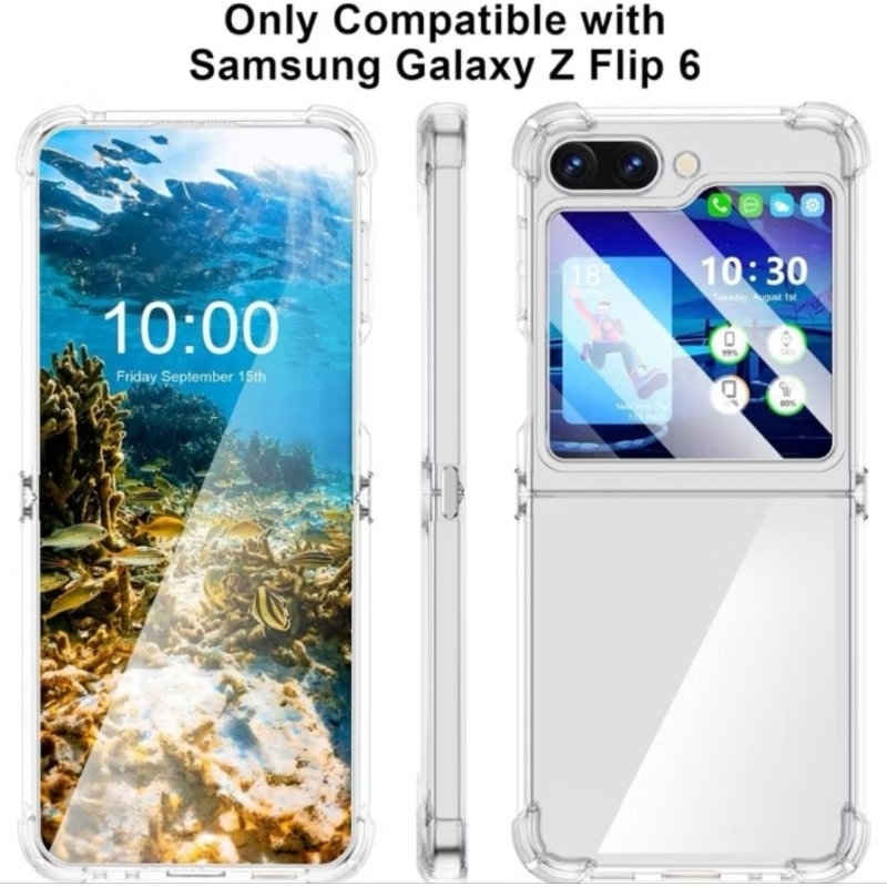 SOFTCASE TRANSPARAN ANTI CRACK FOR SAMSUNG GALAXY Z FLIP 6/Z FLIP 5/Z FLIP 4/Z FLIP 3 5G ANTICRACK/M