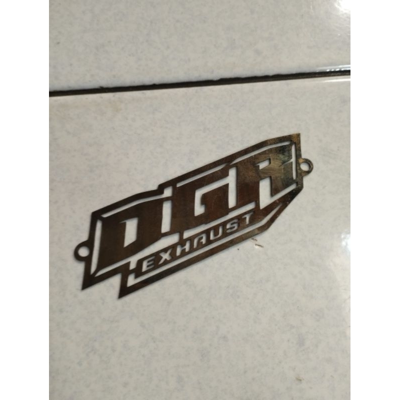 emblem dgr untuk knalpot racing standar matic harga terjangkau kualitas baik