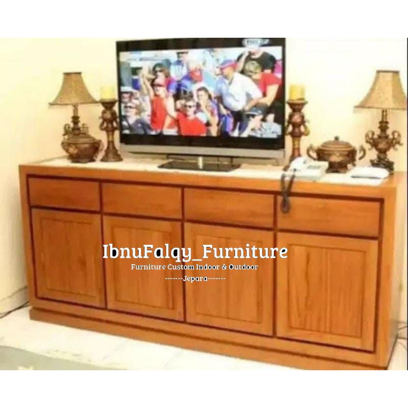 Bufet Minimalis Modern, Bufet Minimalis Modern Kayu Jati Jepara