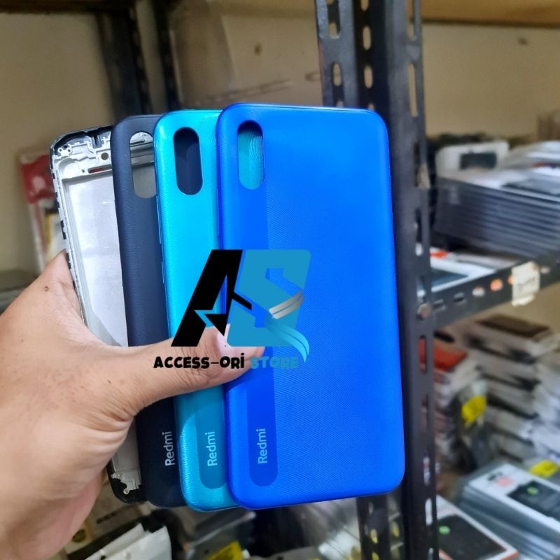 Casing Housing Fullset HP Xiaomi Redmi 9A Backdoor + Frame LCD Bekdor Kesing Full Set