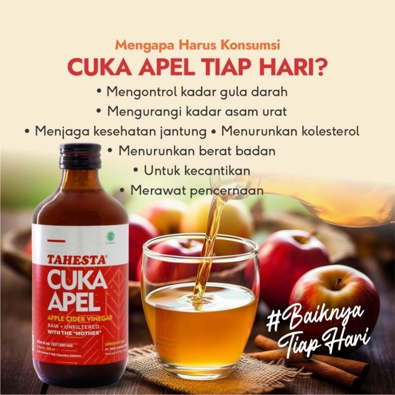 

Cuka Apel Tahesta Original Alami