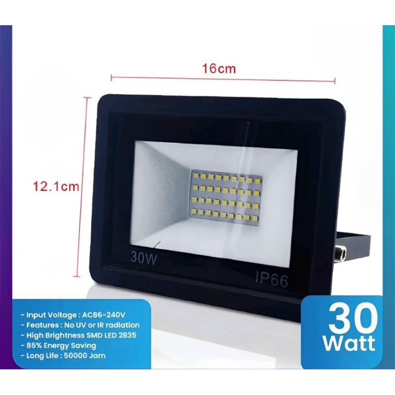 LAMPU SOROT LED SMD 30 WATT