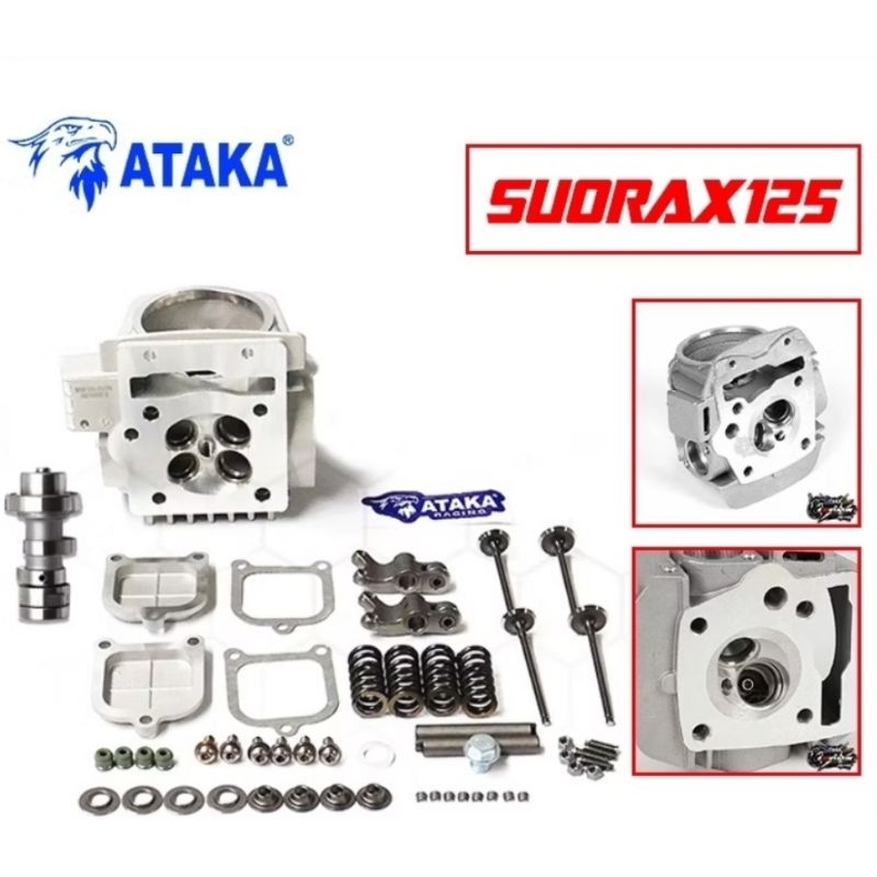 Blok head 4 klep porting cnc 19/22,21/24,22/25,24/27,25/28 honda supra x,kharisma kph,supra x f1 125