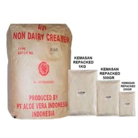 

CREAMER AVI NON DAIRY 250GR/500GR/1KG REPACK