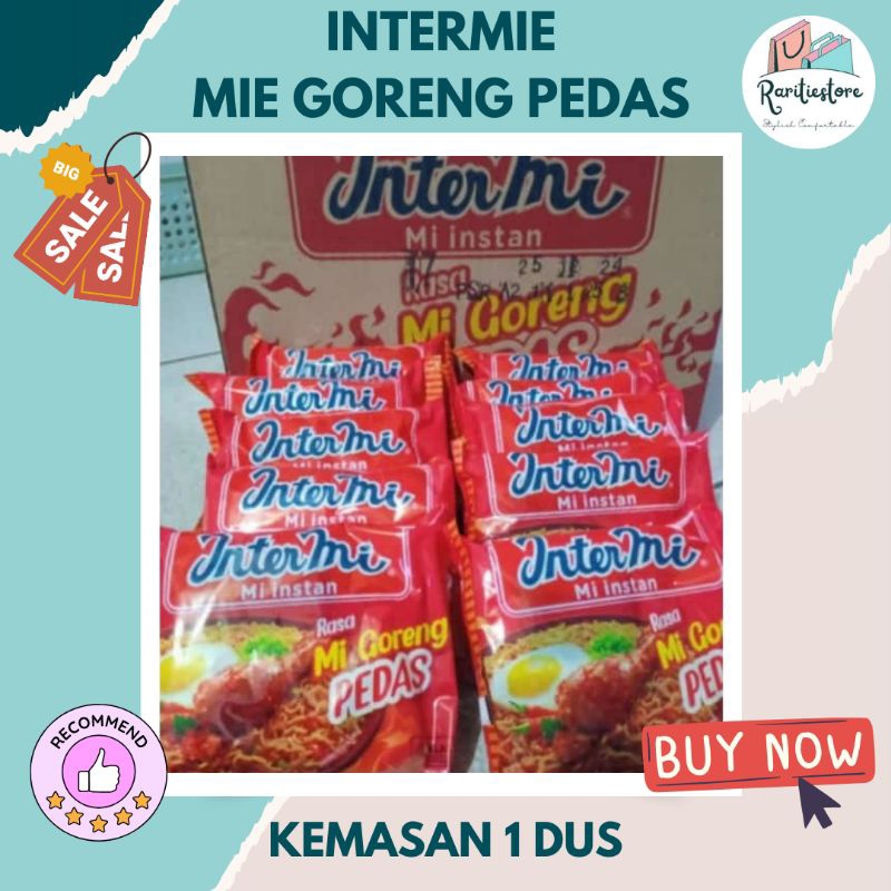 

INTERMI MIE GORENG PEDAS / MIE INSTAN /HARGA 1 DUS