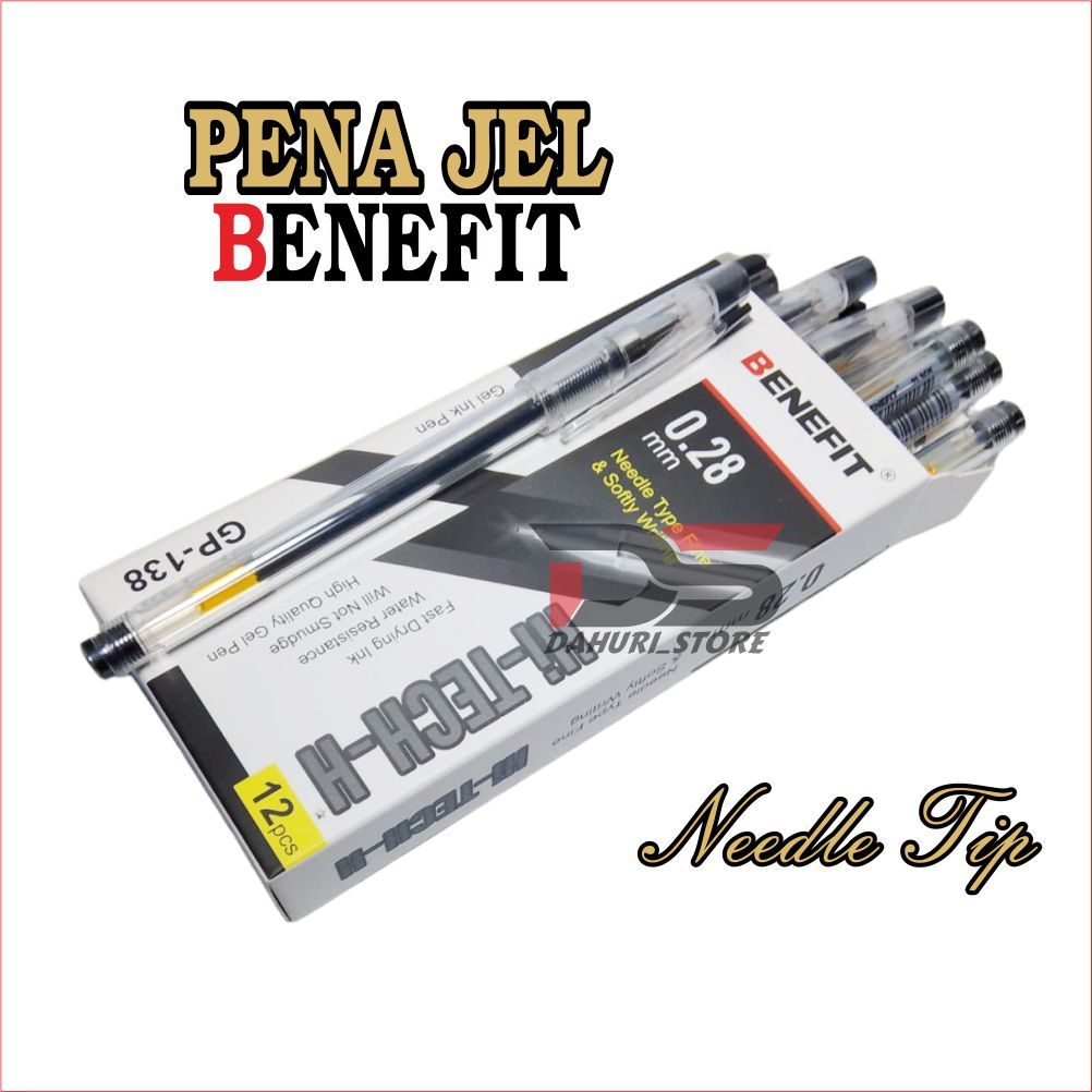 

PULPEN BOLPOIN GEL PEN BENEFIT Hi-TECH-H PENA JEL 0.28mm GP 138 Harga 3 pcs