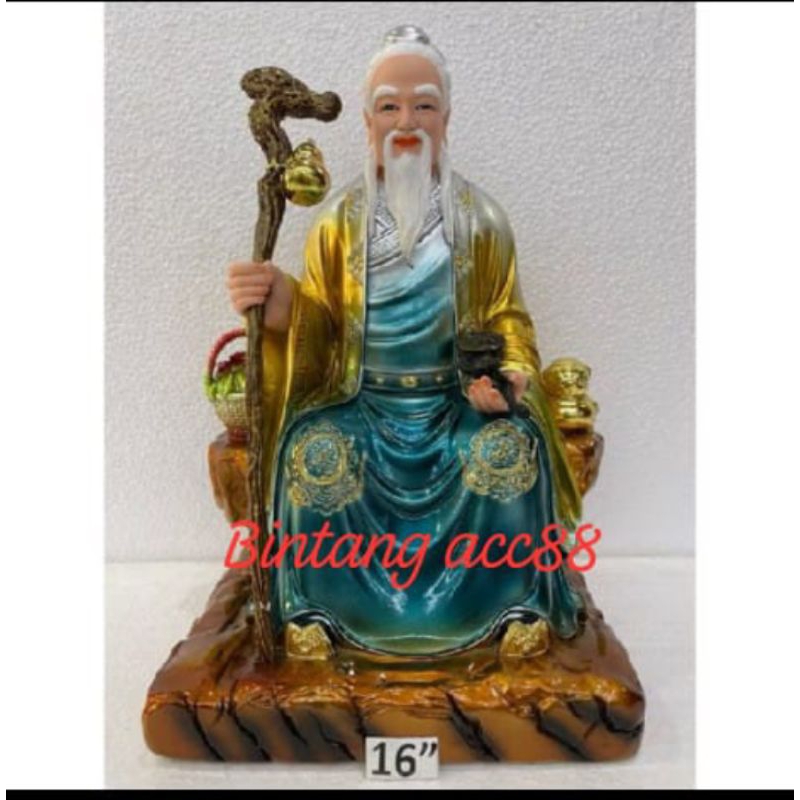 patung dewa obat/ hua to/ hua tuo - fiber - 16inch