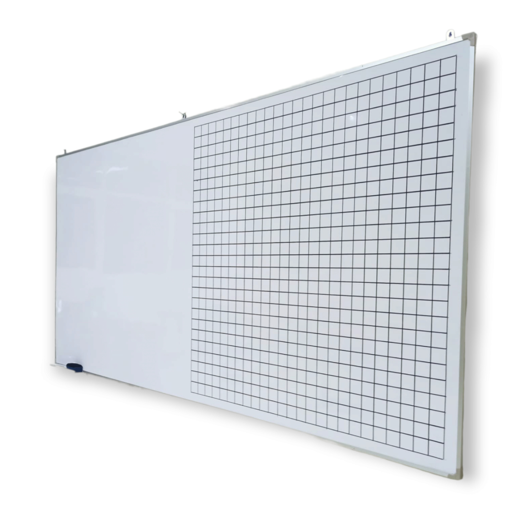 

whiteboard geometri & garis premium non magnetic uk 120x240