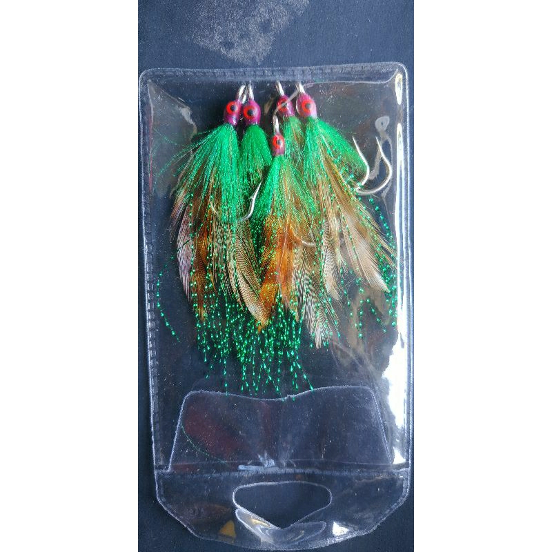 umpan pancing ampuh sabiki rintak bulu ayam burik