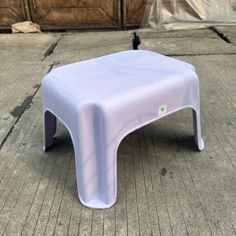 Green Leaf - Meja Ngaji Plastik Tebal Warna Soft / Kursi Kongkok Lebar