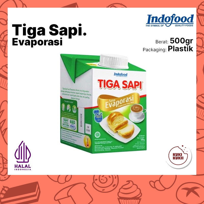 

Susu EVAPORASI Tiga Sapi 500gr | Evaporated Milk Tiga Sapi 500 gr