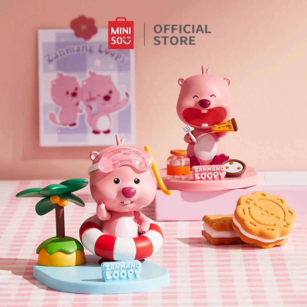 Miniso x ZANMANG Loopy Collection Phone Holder Bentuk Lucu Loopy Dudukan Telepon Barang-barang Kecil
