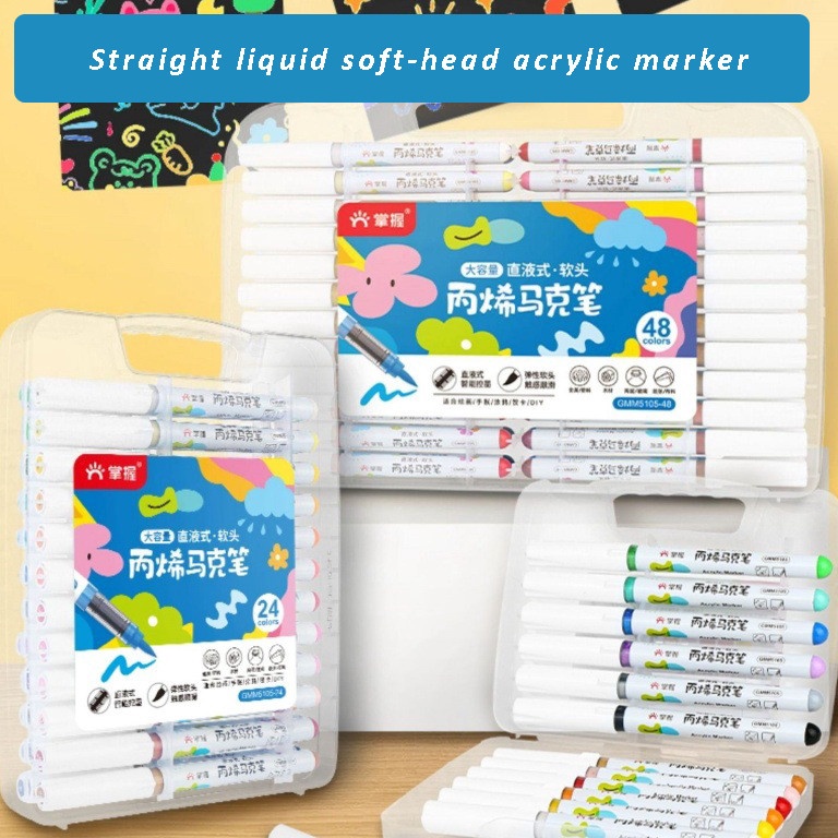 

Grasp Brand 12243648 Warna Set Marker Akrilik Pemula Seni Warna Cerah dan Tahan Air TakMenyepiKertas Diskon Eksklusif untuk Pembelajaran Seni KODE C2I7