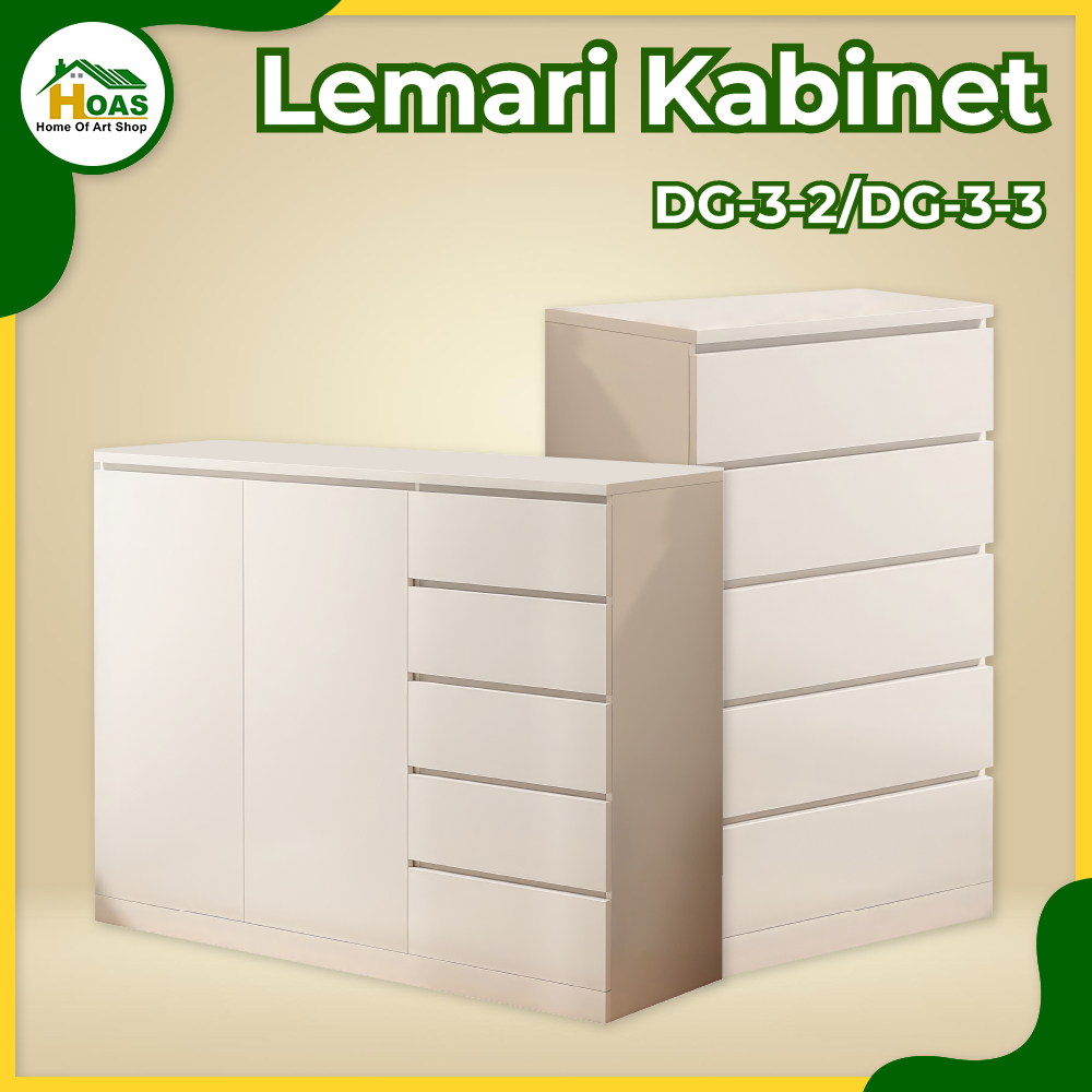 Hoas Official Shop Lemari Laci Kayu Laci Susun 5 Laci Lemari Pakaian Laci Minimalis Serbaguna Drawer