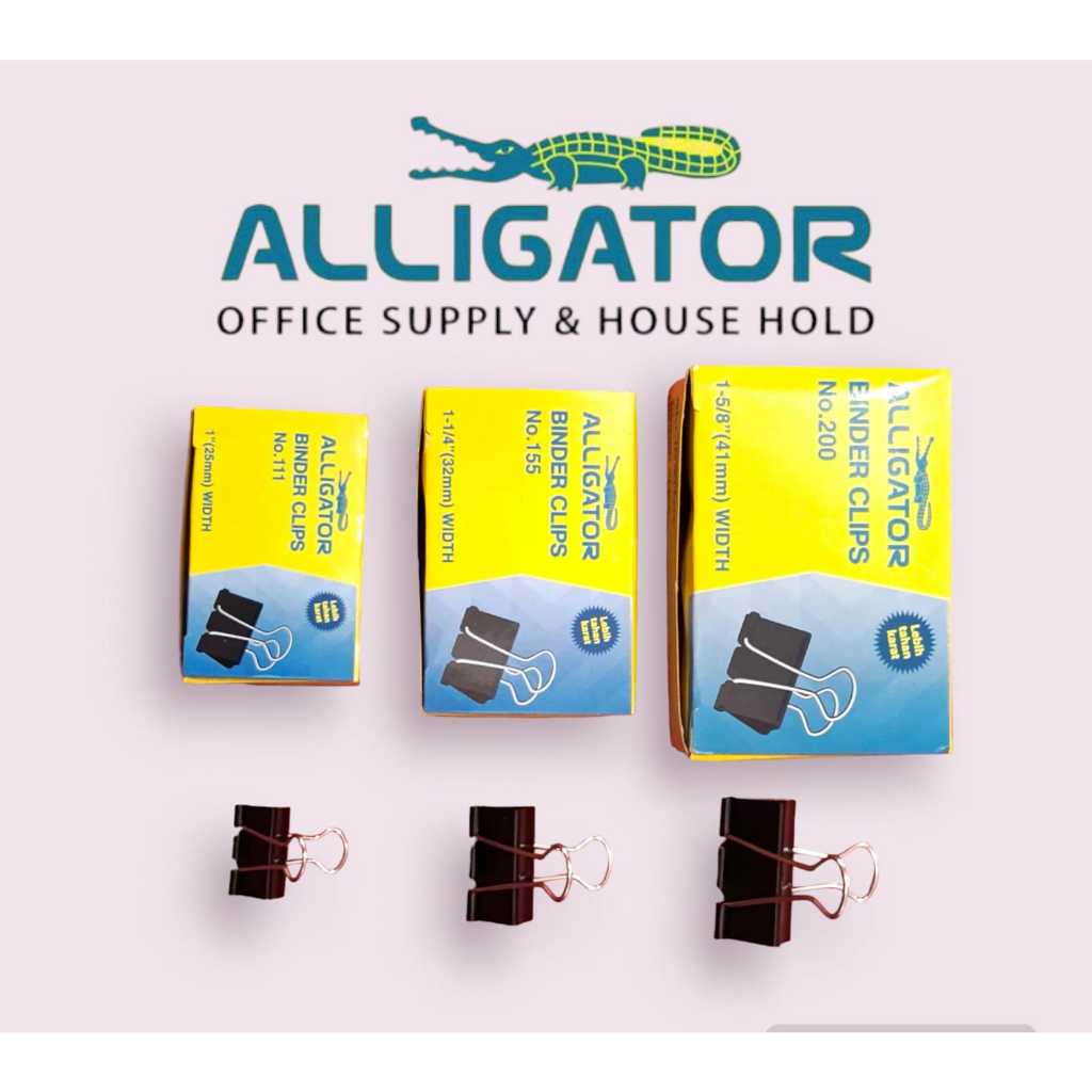 

BINDER CLIPS ALLIGATOR / KLIP KERTAS