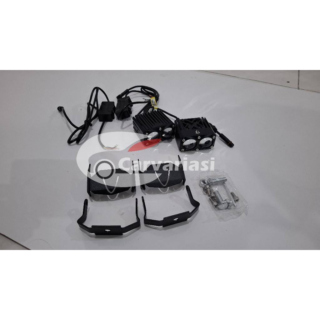 Mini Projie BW-CVF2 Lampu Tembak Mobil Motor LED Mini Projie 2 Mata Fan