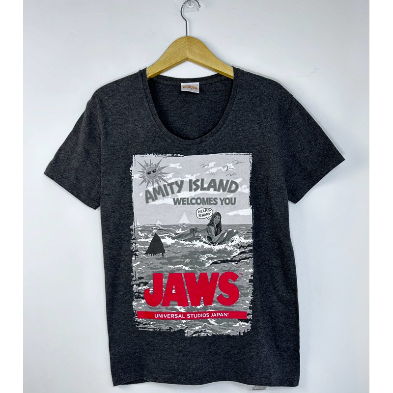 Vintage Universal Studios japan Jaws Film tee rare item