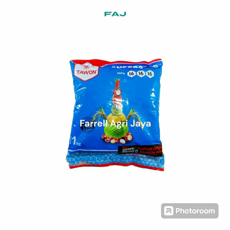 PUPUK NPK TAWON 161616 1KG KEMASAN PABRIK
