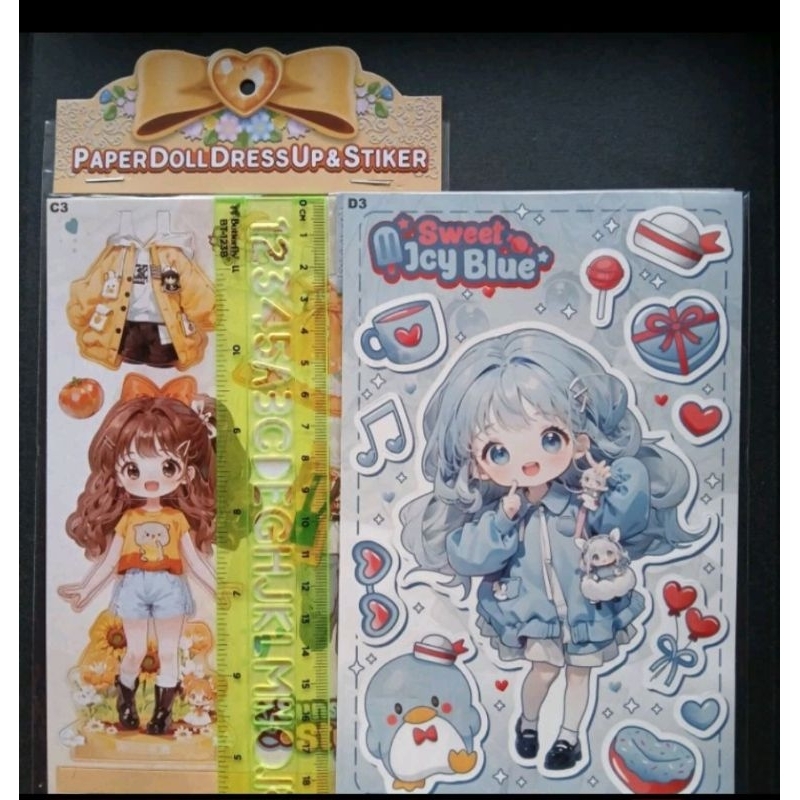 

paper doll stiker bp dress up
