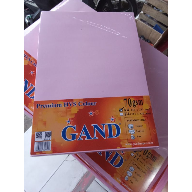 

kertas hvs a4 gand warna merah muda 1 pack