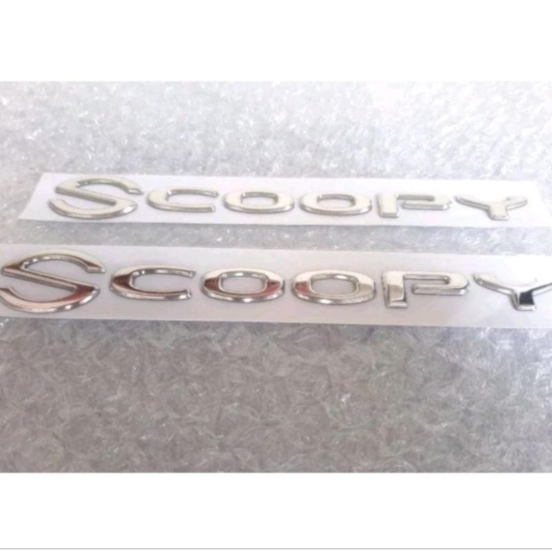 Emblem Scoopy 2017, 2018, 2019, 2020 3D Kualitas Original