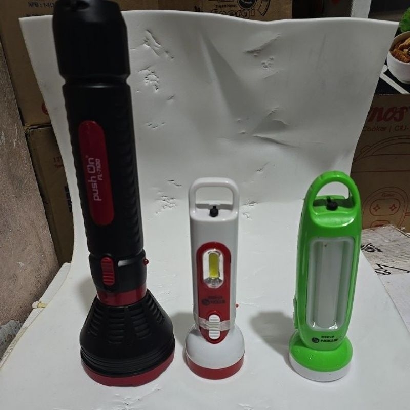 Senter listrik bisa di cas ( Tanpa batrai)