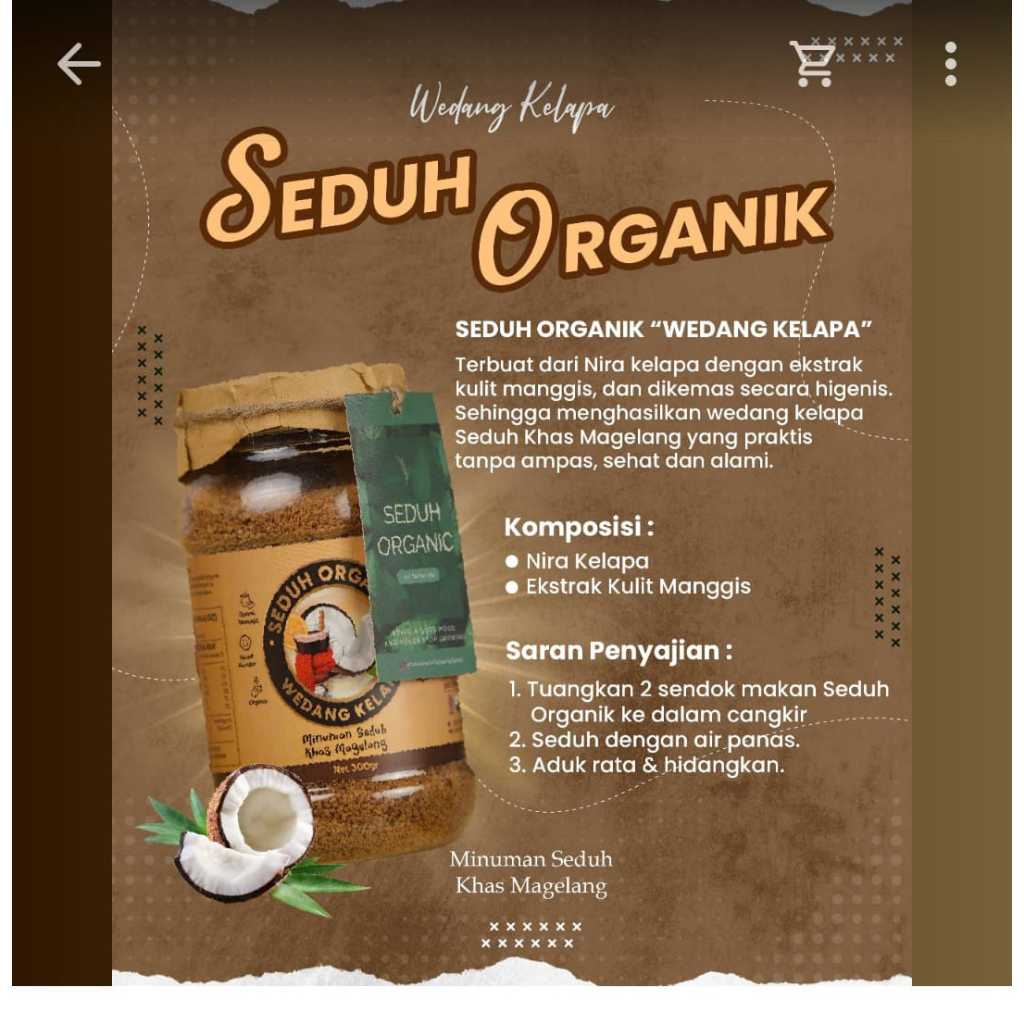 

Wedang Kelapa Seduh Organik