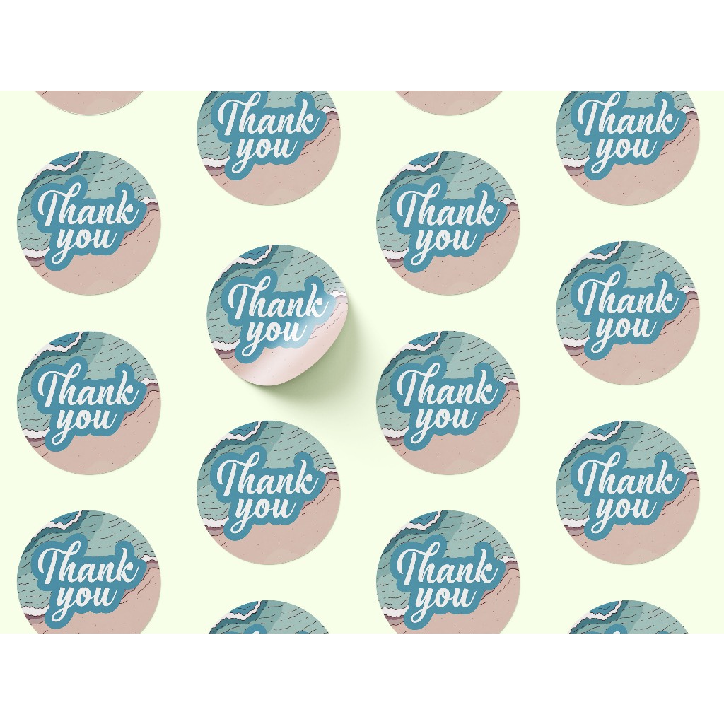 

Stikerku.id - Stiker Vinyl Label Thank You Makanan Bulat Anti Air Custom Free Template