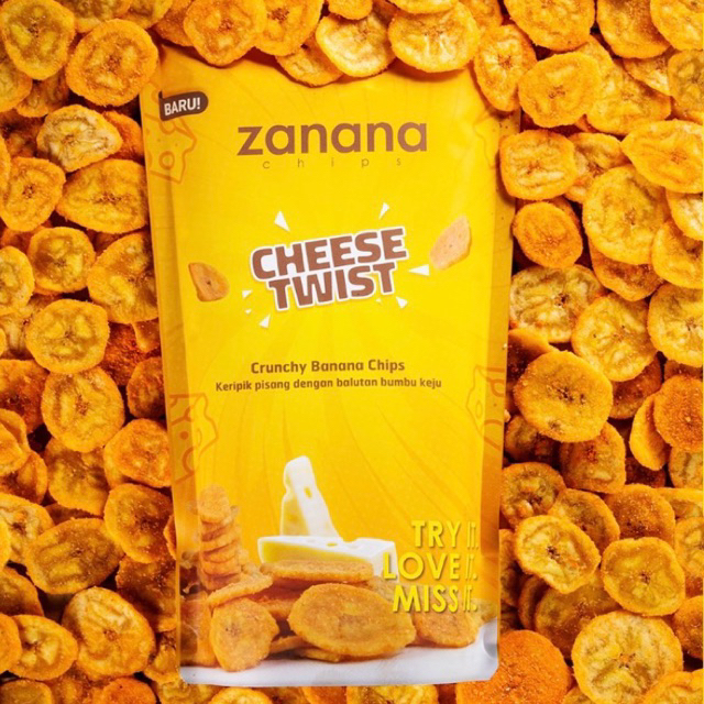 

Keripik Pisang Zanana 80gr - Cheese Twist