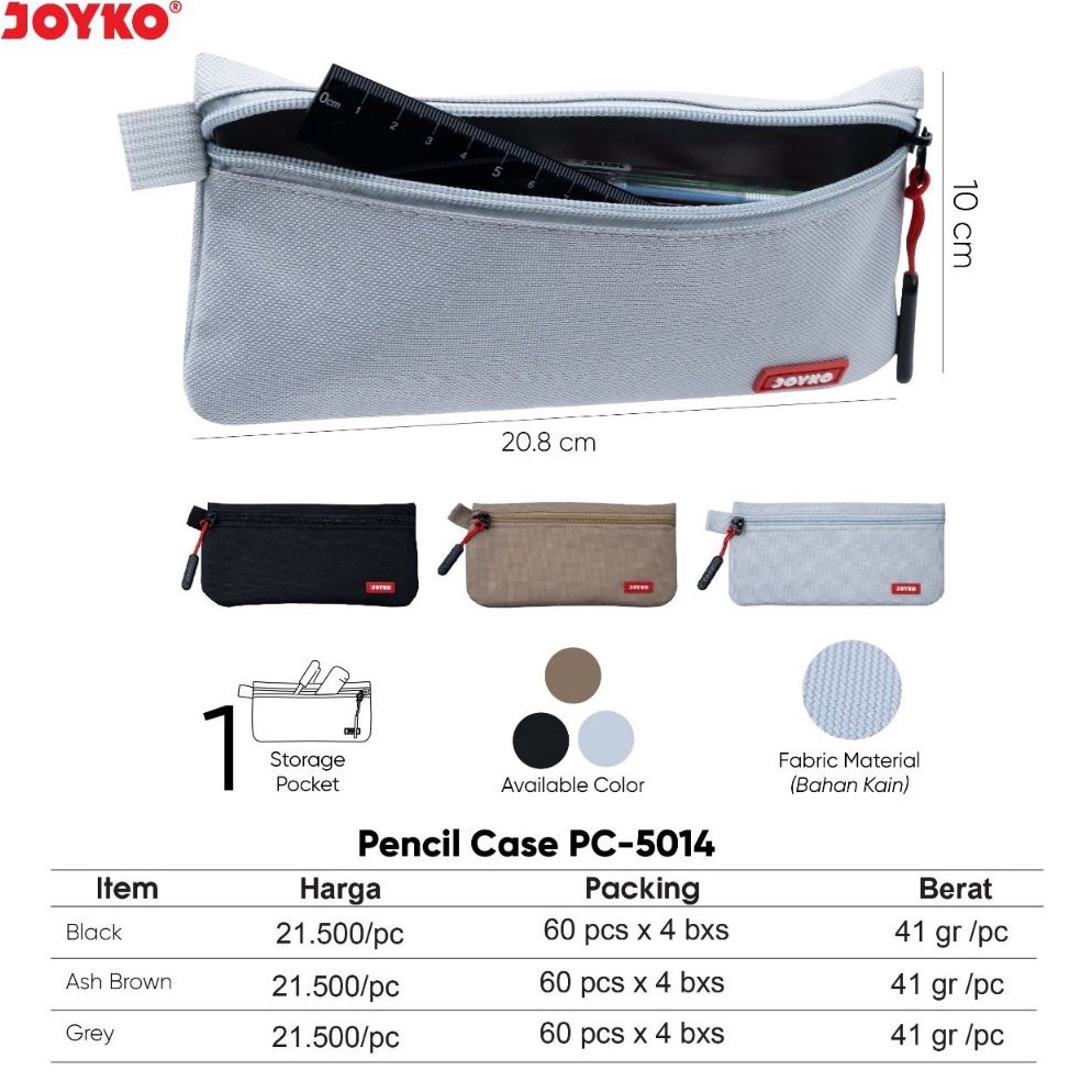 

KODE V97A Pencil Case Kotak Tempat Pensil Joyko PC514