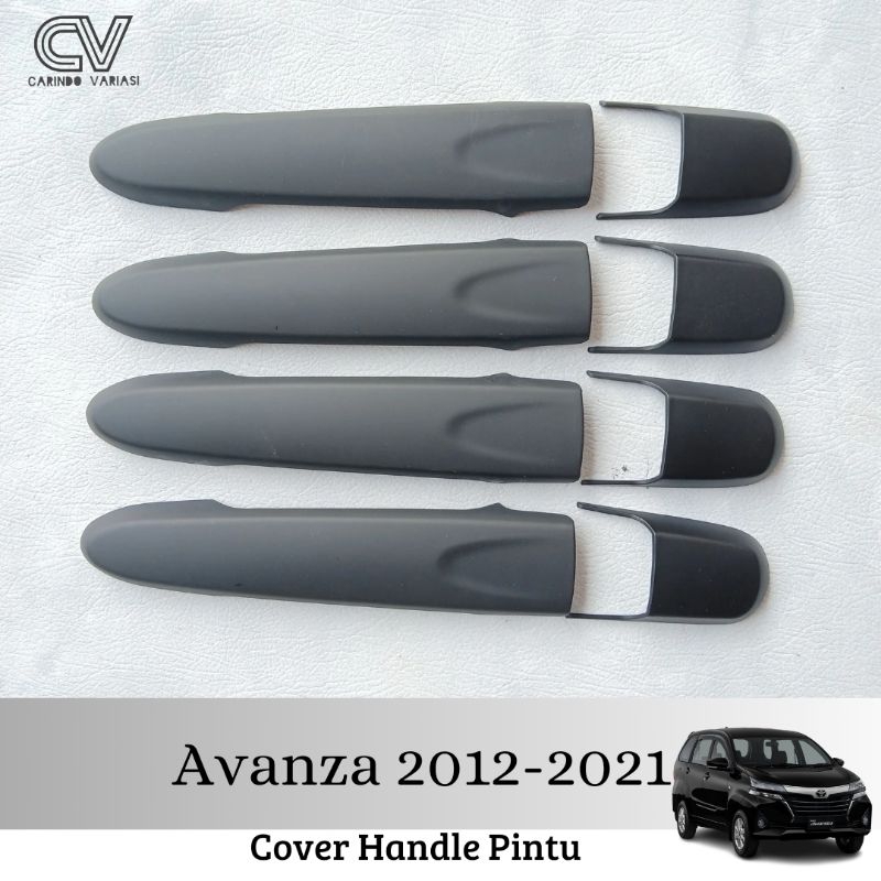 Cover Handle Pintu Mobil Avanza 2012-2021 Hitam Doff